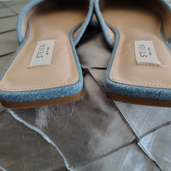 Steven New York Calandra Mule Blue 9 - Picture 10 of 12
